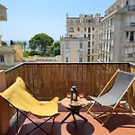 公寓 2p Cosy Avec Terrasse, Vue & Plages A Pied