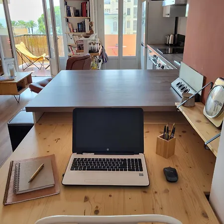 Apartament 2p Cosy Avec Terrasse, Vue & Plages A Pied Nicea