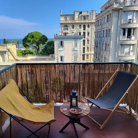 2p Cosy Avec Terrasse, Vue & Plages A Pied * Nicea